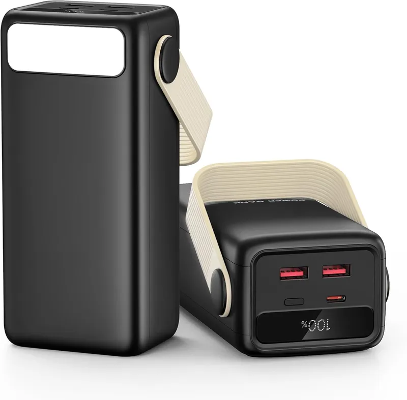 Bextoo Power Bank 60,000 mAh 22.5 W – Black / sand handle