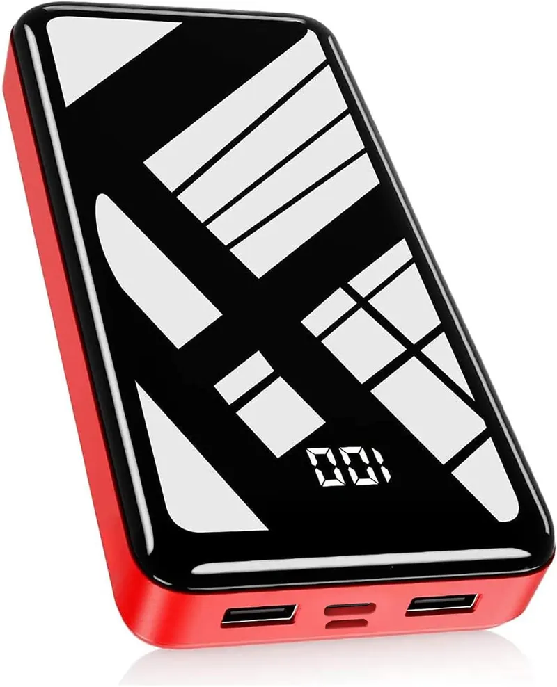 Bextoo Batterie externe 27 000 mAh 22,5 W – Rouge